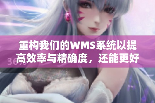 重构我们的WMS系统以提高效率与精确度，还能更好地满足客户需求