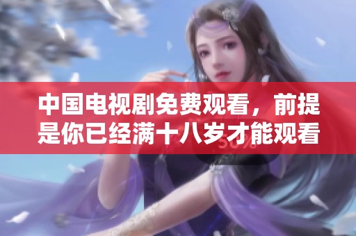 中国电视剧免费观看，前提是你已经满十八岁才能观看