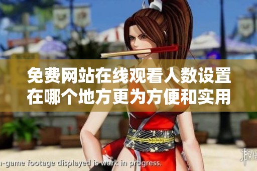 免费网站在线观看人数设置在哪个地方更为方便和实用呢
