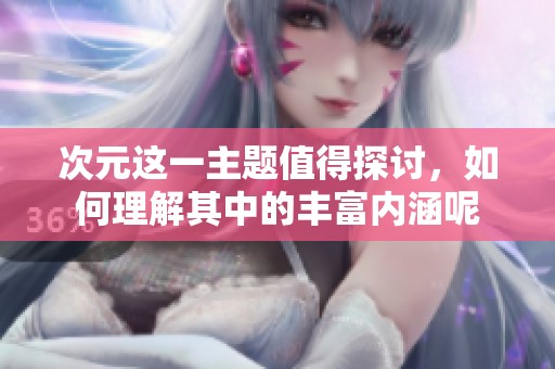 次元这一主题值得探讨，如何理解其中的丰富内涵呢