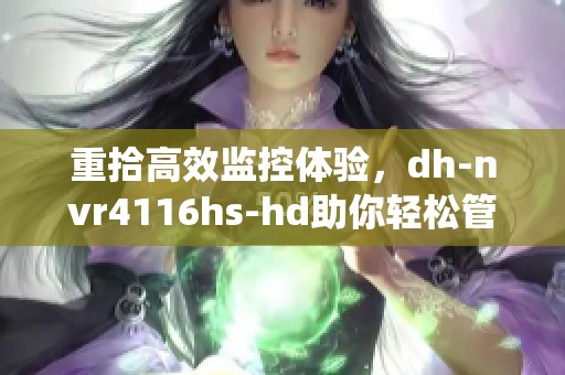 重拾高效监控体验，dh-nvr4116hs-hd助你轻松管理安防系统