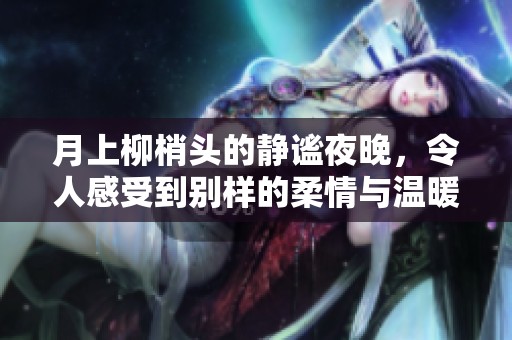月上柳梢头的静谧夜晚，令人感受到别样的柔情与温暖