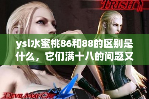 ysl水蜜桃86和88的区别是什么，它们满十八的问题又如何呢