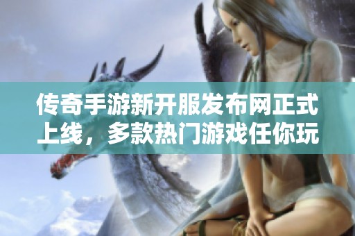 传奇手游新开服发布网正式上线，多款热门游戏任你玩家体验