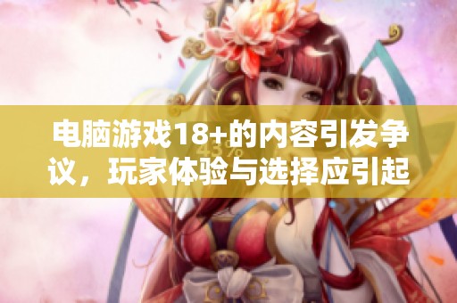 电脑游戏18+的内容引发争议，玩家体验与选择应引起重视