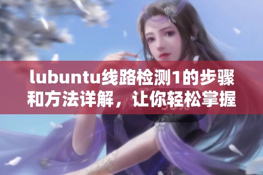 lubuntu线路检测1的步骤和方法详解，让你轻松掌握如何进行线路检测