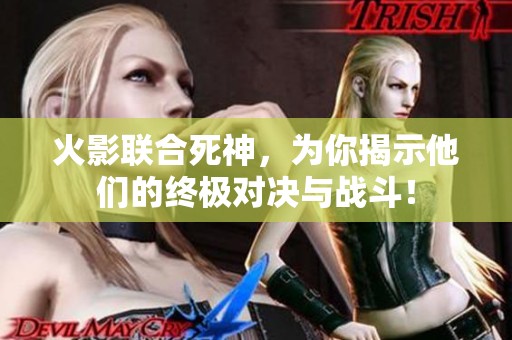 火影联合死神，为你揭示他们的终极对决与战斗！
