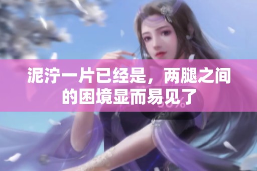 泥泞一片已经是，两腿之间的困境显而易见了