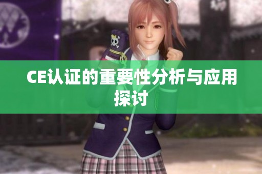CE认证的重要性分析与应用探讨