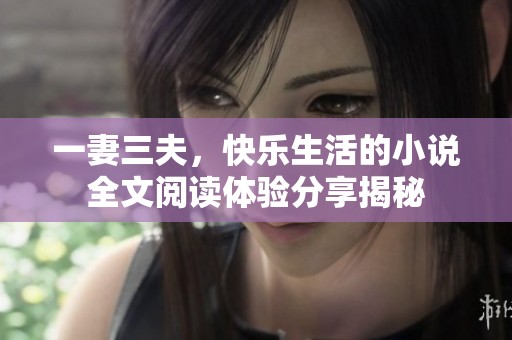 一妻三夫，快乐生活的小说全文阅读体验分享揭秘