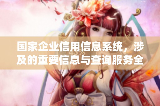 国家企业信用信息系统，涉及的重要信息与查询服务全解析