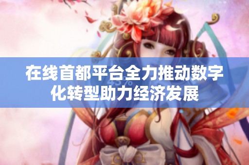 在线首都平台全力推动数字化转型助力经济发展