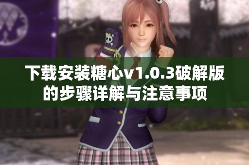下载安装糖心v1.0.3破解版的步骤详解与注意事项