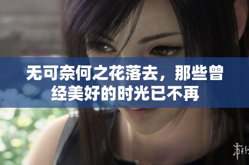 无可奈何之花落去，那些曾经美好的时光已不再