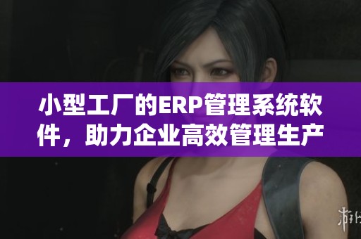 小型工厂的ERP管理系统软件，助力企业高效管理生产流程与资源配置