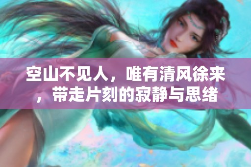 空山不见人，唯有清风徐来，带走片刻的寂静与思绪