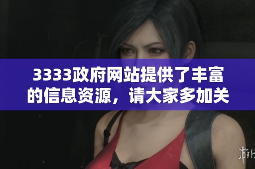 3333政府网站提供了丰富的信息资源，请大家多加关注和利用其服务