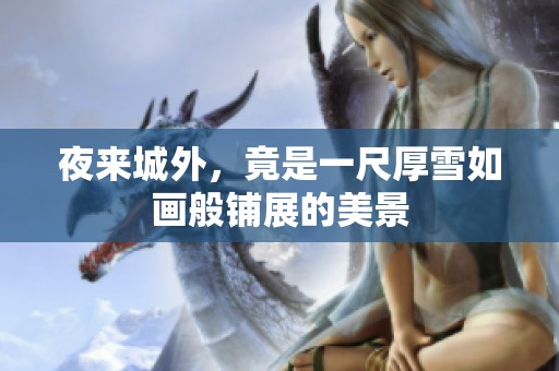 夜来城外，竟是一尺厚雪如画般铺展的美景