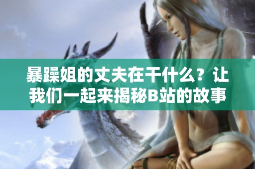 暴躁姐的丈夫在干什么？让我们一起来揭秘B站的故事！