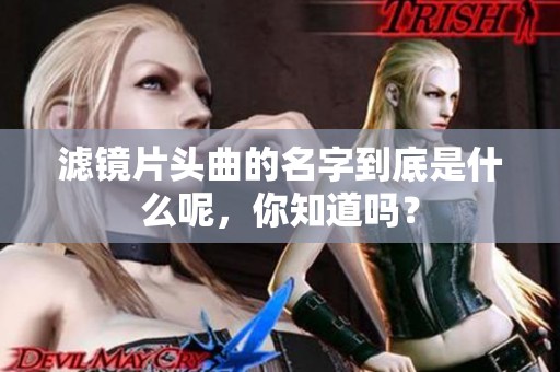 滤镜片头曲的名字到底是什么呢，你知道吗？