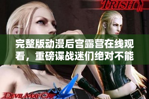 完整版动漫后宫露营在线观看，重磅谍战迷们绝对不能错过！