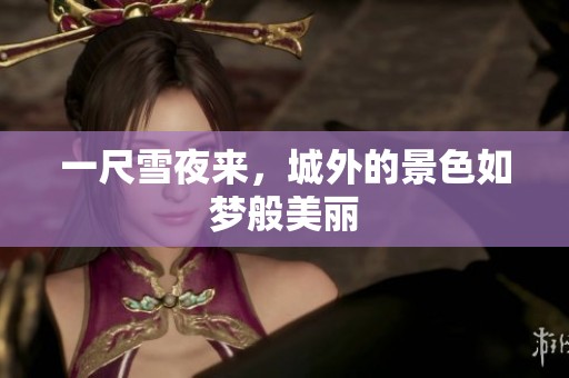 一尺雪夜来，城外的景色如梦般美丽