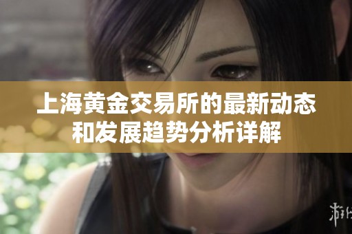 上海黄金交易所的最新动态和发展趋势分析详解