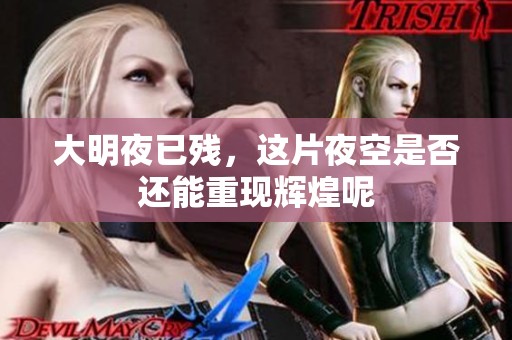 大明夜已残，这片夜空是否还能重现辉煌呢