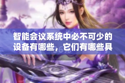 智能会议系统中必不可少的设备有哪些，它们有哪些具体功能呢