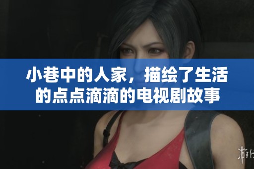 小巷中的人家，描绘了生活的点点滴滴的电视剧故事