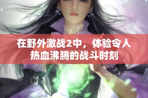 在野外激战2中，体验令人热血沸腾的战斗时刻