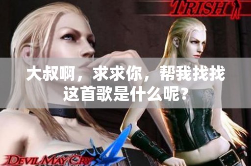 大叔啊，求求你，帮我找找这首歌是什么呢？