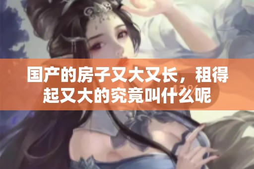 国产的房子又大又长，租得起又大的究竟叫什么呢