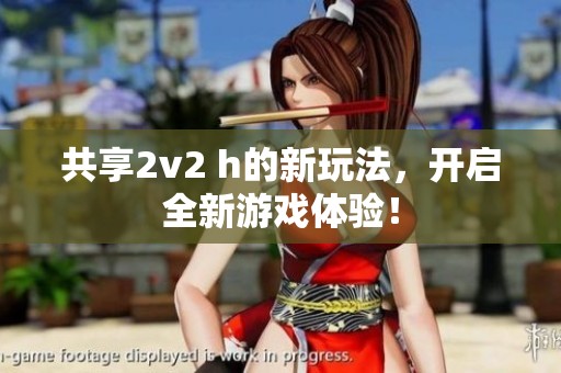 共享2v2 h的新玩法，开启全新游戏体验！