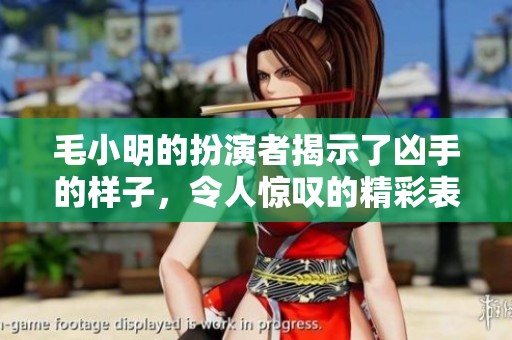 毛小明的扮演者揭示了凶手的样子，令人惊叹的精彩表现