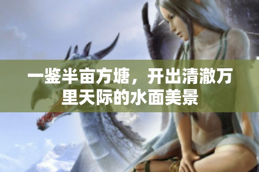 一鉴半亩方塘，开出清澈万里天际的水面美景