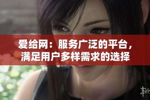 爱给网：服务广泛的平台，满足用户多样需求的选择