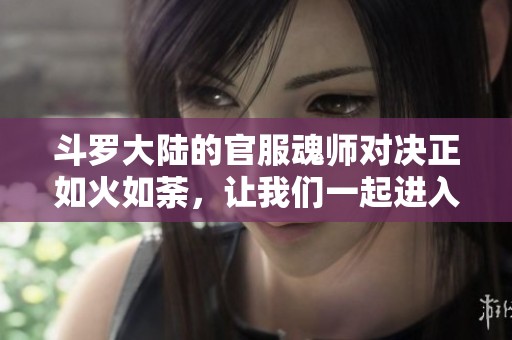 斗罗大陆的官服魂师对决正如火如荼，让我们一起进入精彩的战斗世界吧