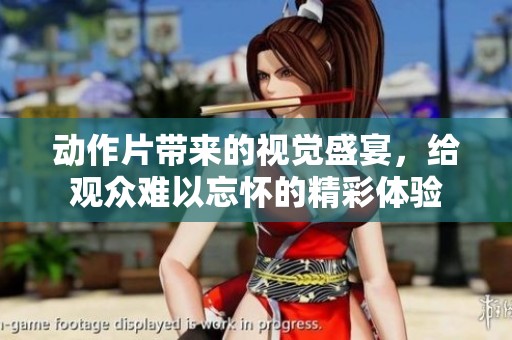 动作片带来的视觉盛宴，给观众难以忘怀的精彩体验