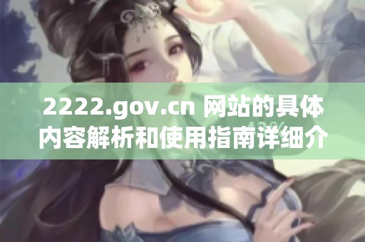 2222.gov.cn 网站的具体内容解析和使用指南详细介绍