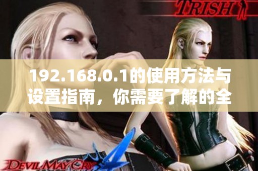192.168.0.1的使用方法与设置指南，你需要了解的全部内容。
