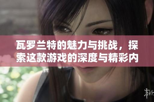 瓦罗兰特的魅力与挑战，探索这款游戏的深度与精彩内容