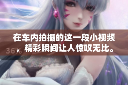 在车内拍摄的这一段小视频，精彩瞬间让人惊叹无比。