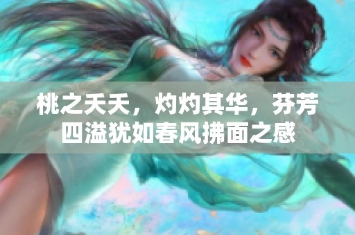桃之夭夭，灼灼其华，芬芳四溢犹如春风拂面之感