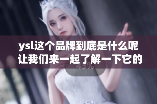ysl这个品牌到底是什么呢 让我们来一起了解一下它的魅力与历史