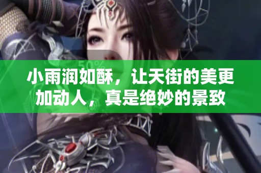 小雨润如酥，让天街的美更加动人，真是绝妙的景致