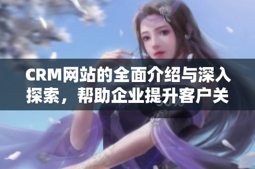 CRM网站的全面介绍与深入探索，帮助企业提升客户关系管理能力