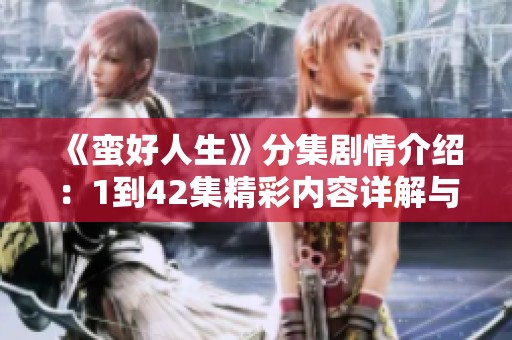 《蛮好人生》分集剧情介绍：1到42集精彩内容详解与分析