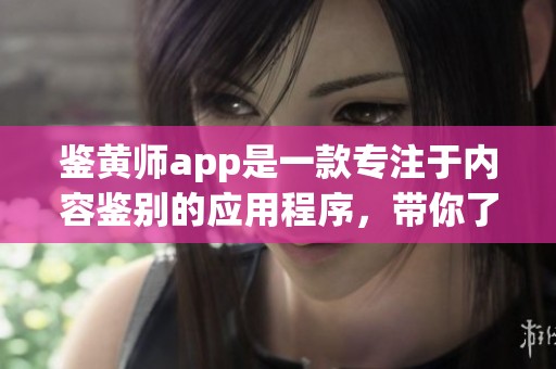 鉴黄师app是一款专注于内容鉴别的应用程序，带你了解专业的鉴黄服务。