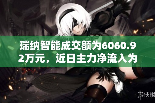 瑞纳智能成交额为6060.92万元，近日主力净流入为-1003，股票跌幅为1.02%